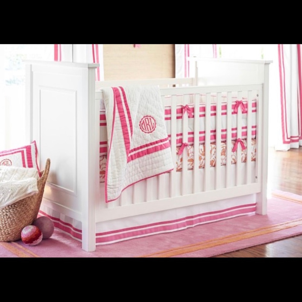 Pottery Barn Kids Harper crib skirt